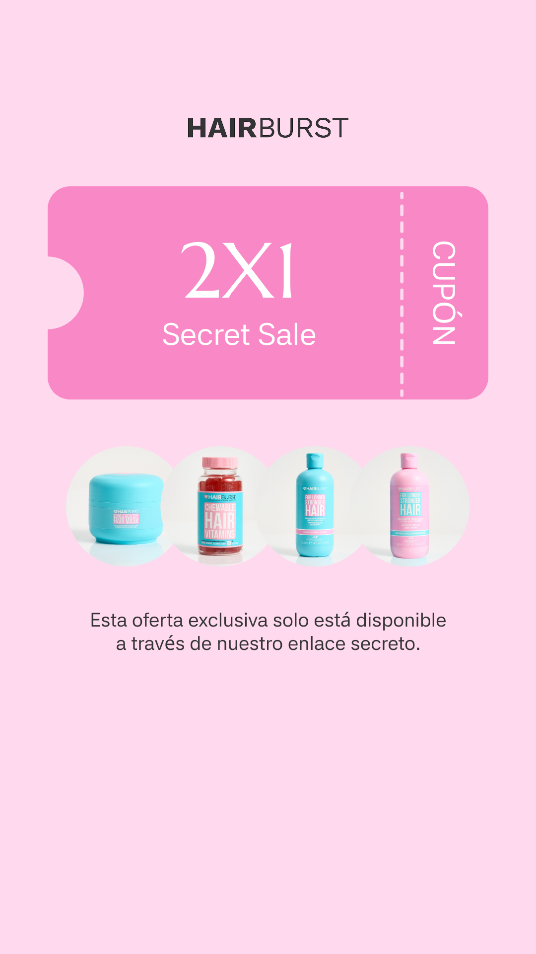 Hairburst España Facebook ad