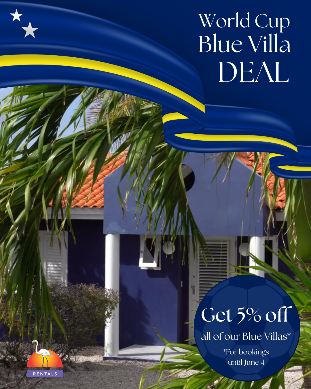 Coral Estate Rentals Curacao Facebook ad