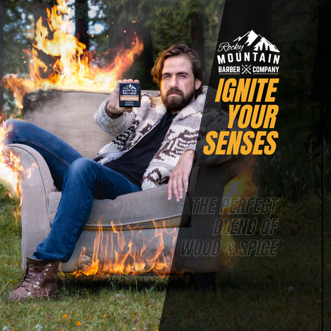 Rocky Mountain Barber Company Facebook ad from Feb 6, 2026