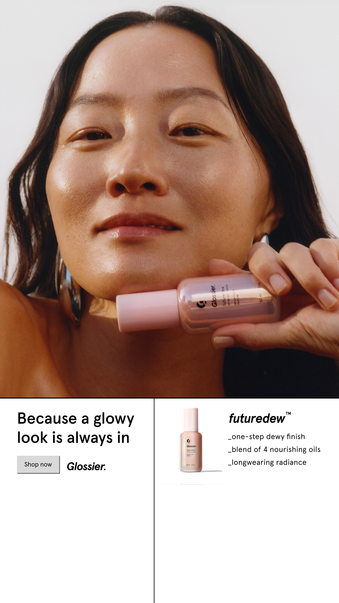 Glossier Facebook ad