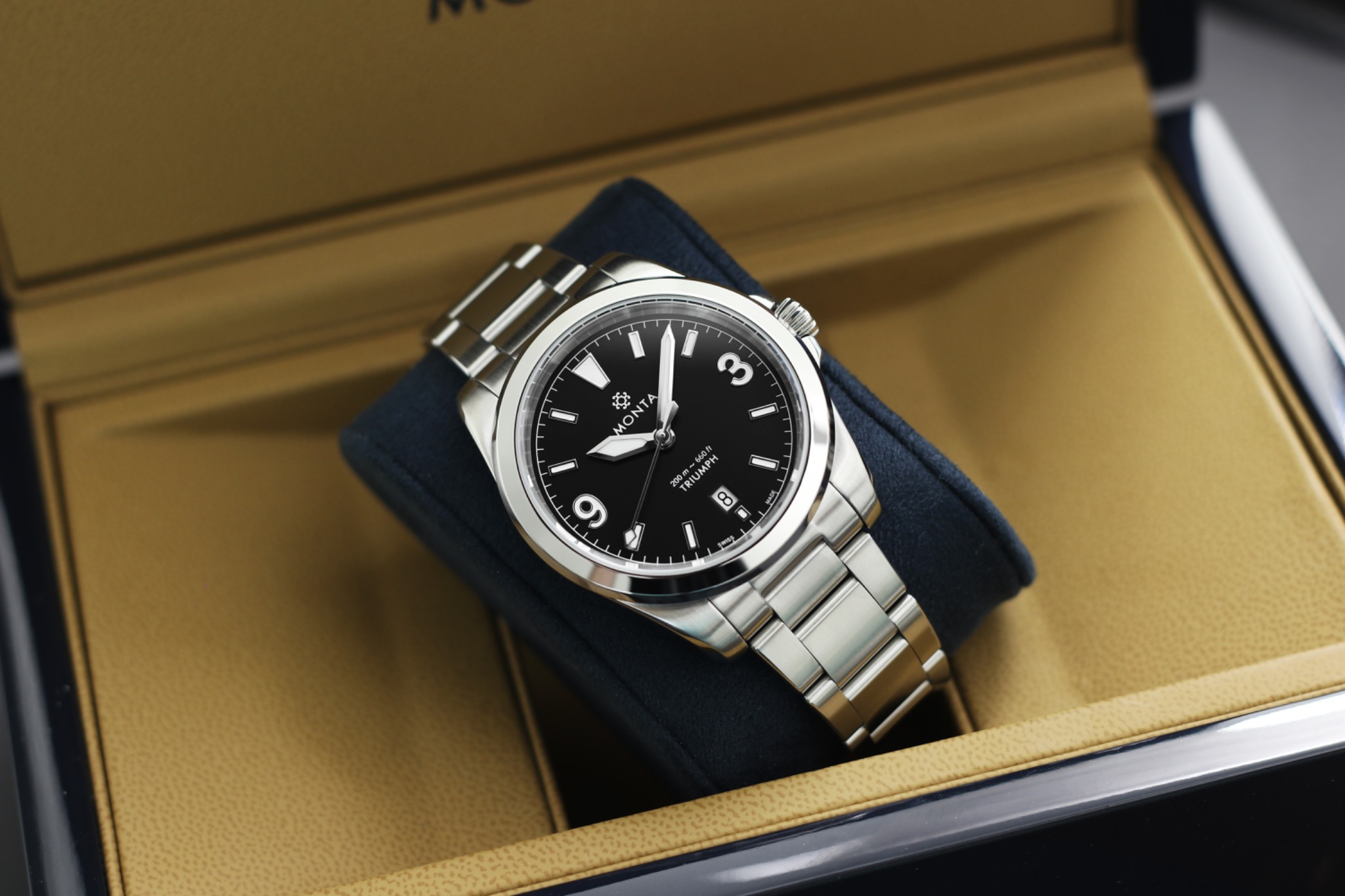 MONTA Facebook ad: The Triumph is built for everyday wear, refined…
