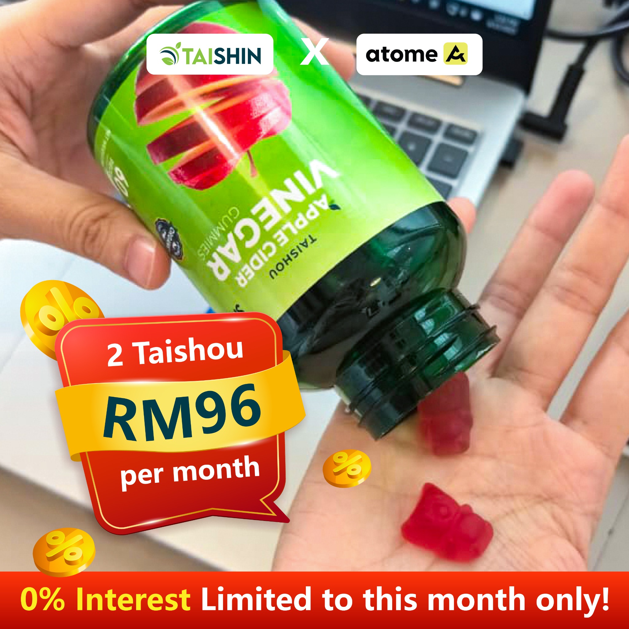 Taishou Apple Cider Gummies Facebook ad