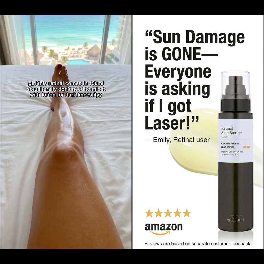 Meditherapy.Global Facebook ad: [Amazon#1] Retinal Skin Booster Serum