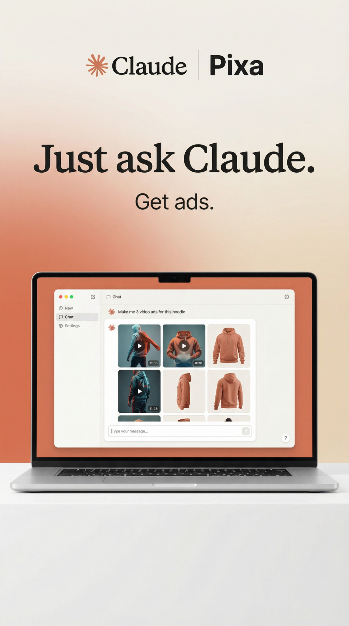 Pixa Facebook ad: Create with Pixa Now
