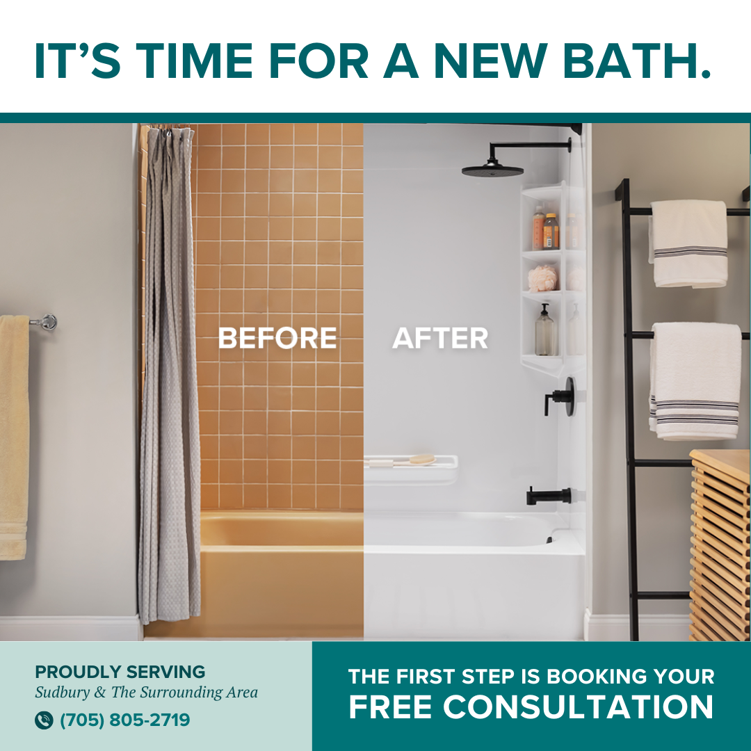 Bath Fitter Facebook ad: Get A New Bath In Just One Day