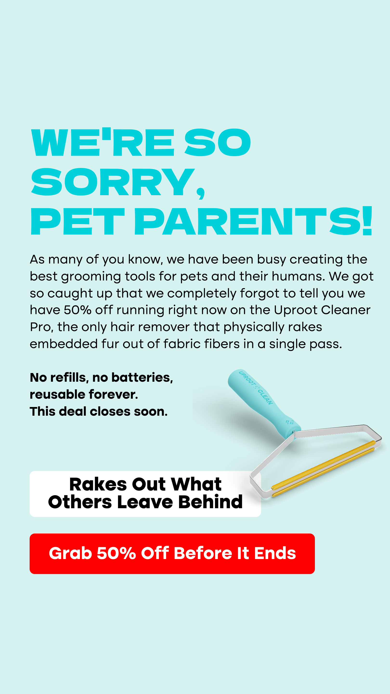 Uproot Clean Facebook ad