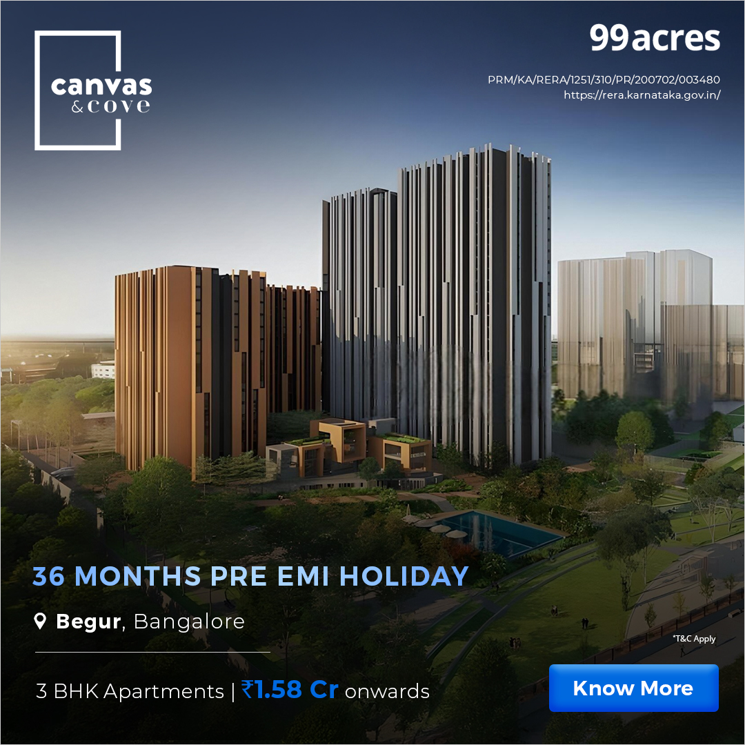 99acres Properties Bangalore Facebook ad
