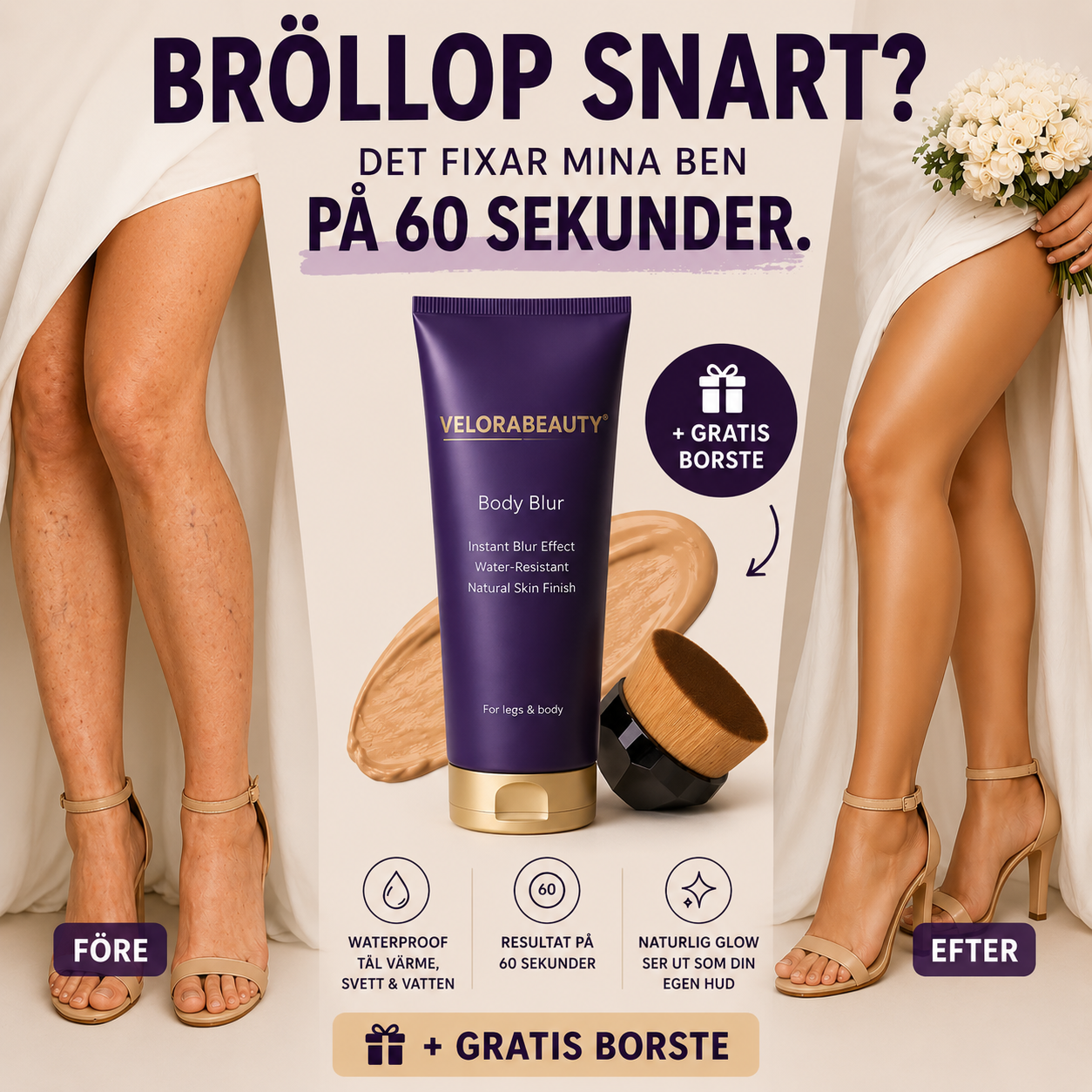 Velora Beauty Facebook ad: Nästan slutsåld!
