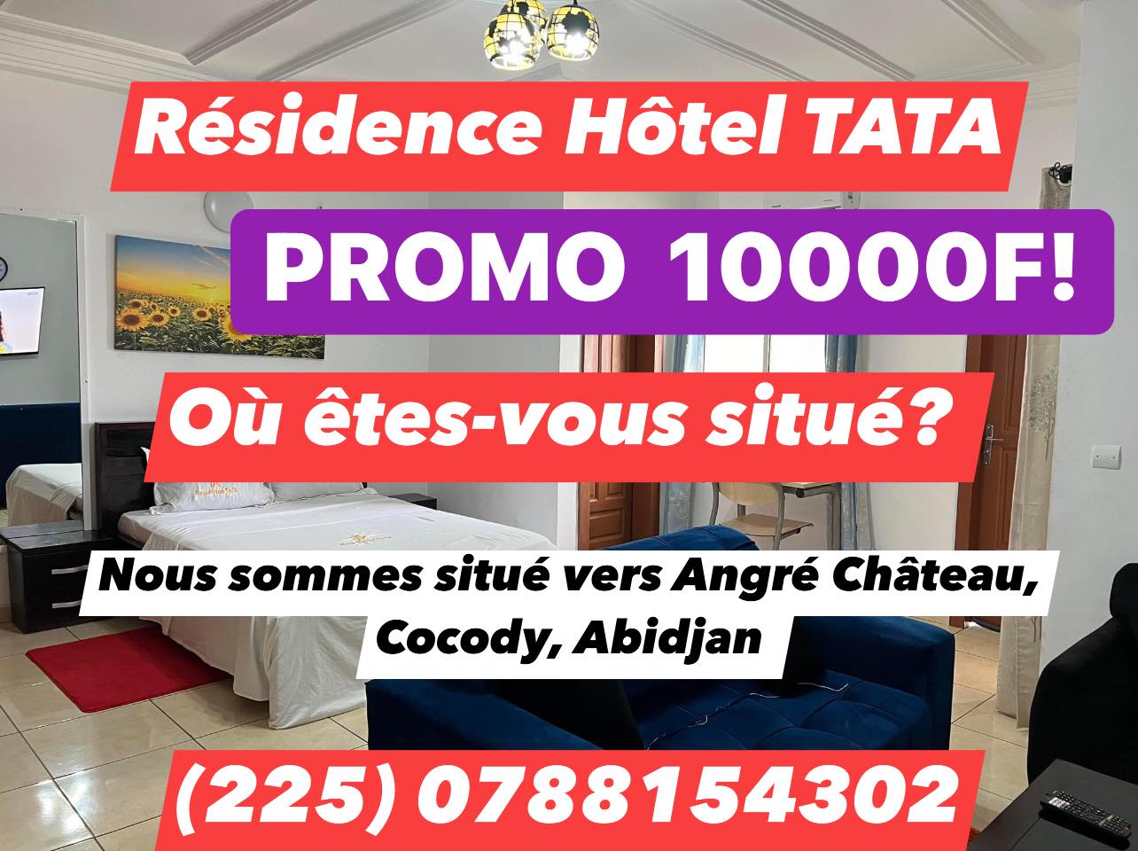 Résidence Hôtel TATA Facebook ad: Residence TATA is under construction