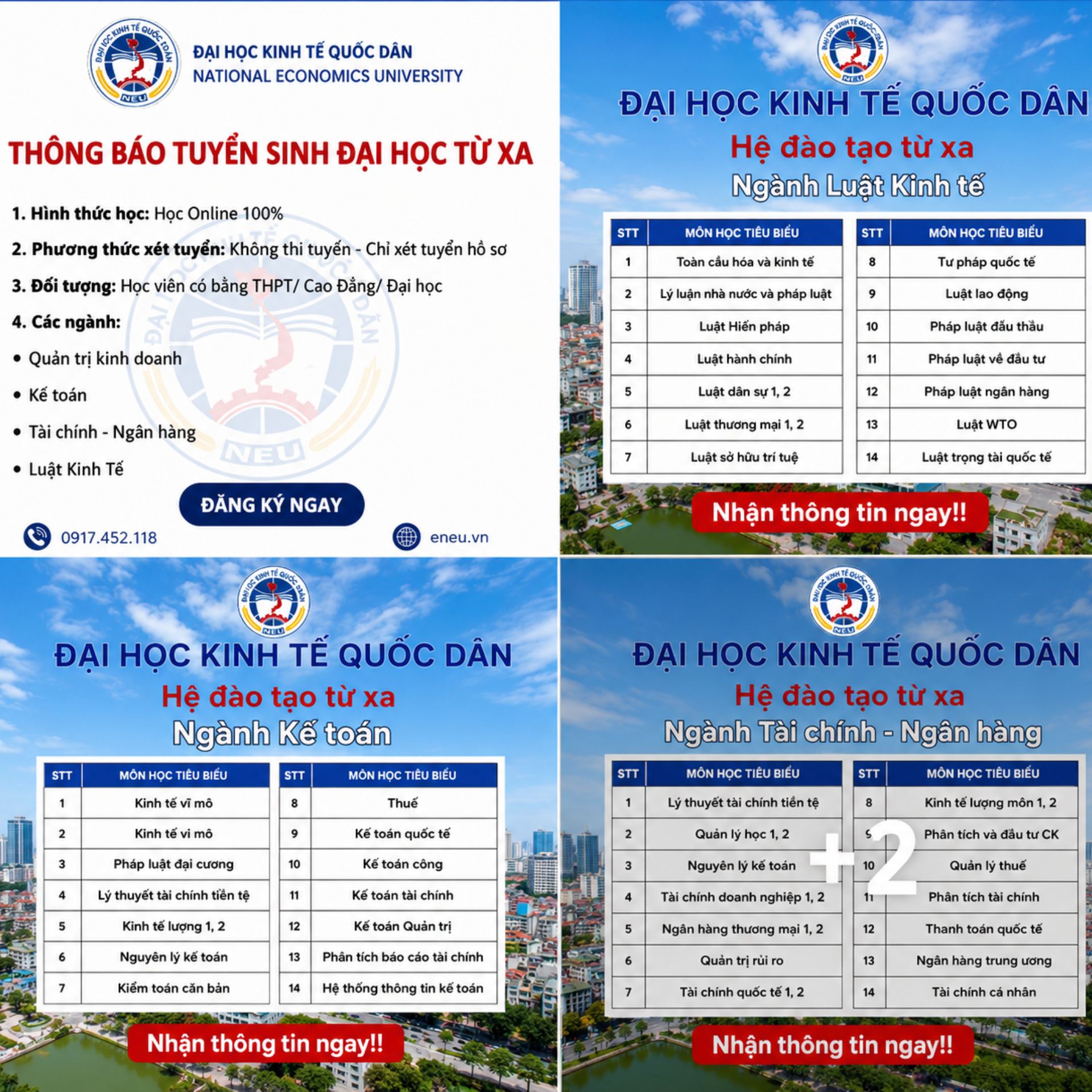 Đại học Từ xa - Đại học Kinh tế Quốc dân Facebook ad