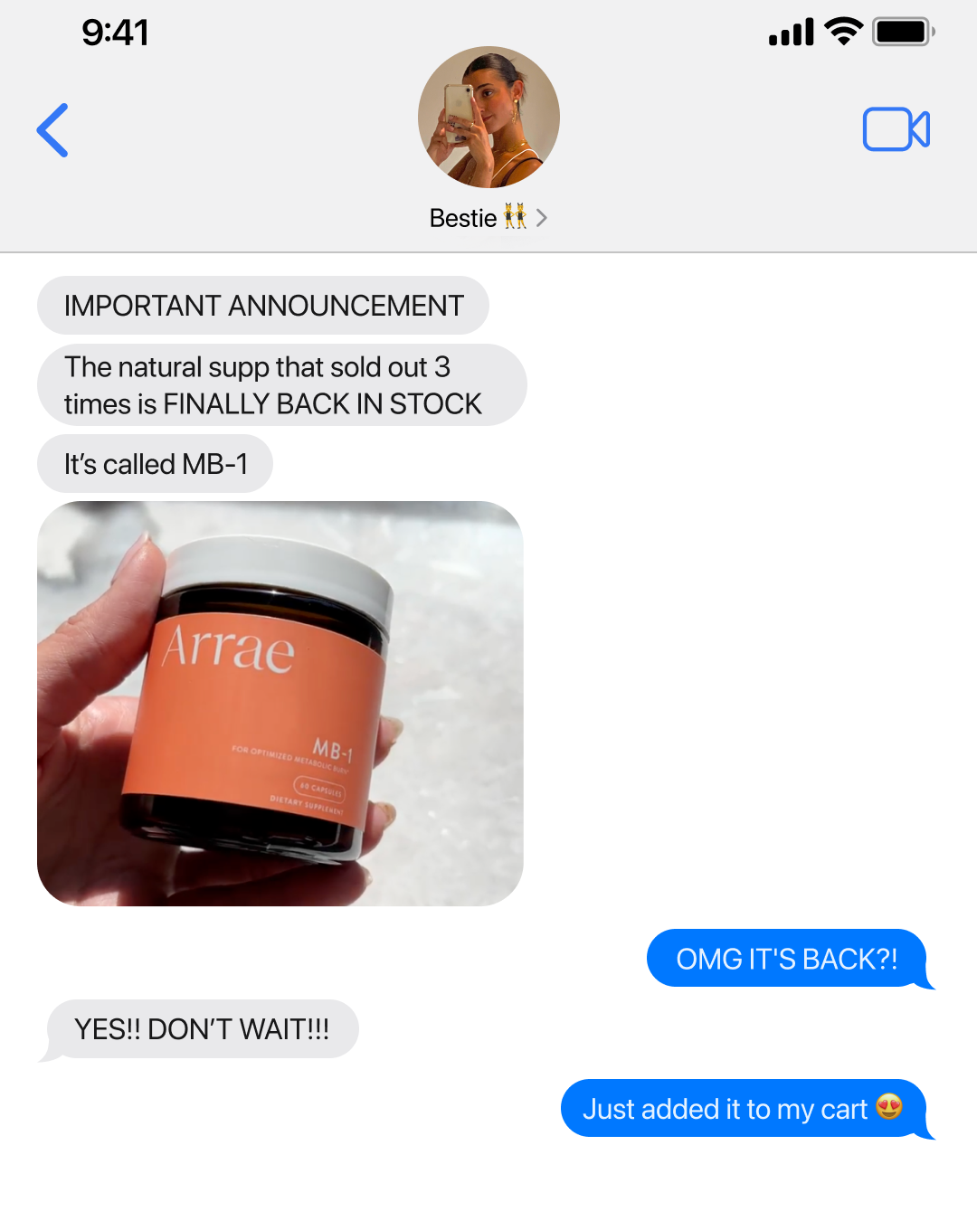 Arrae Facebook ad