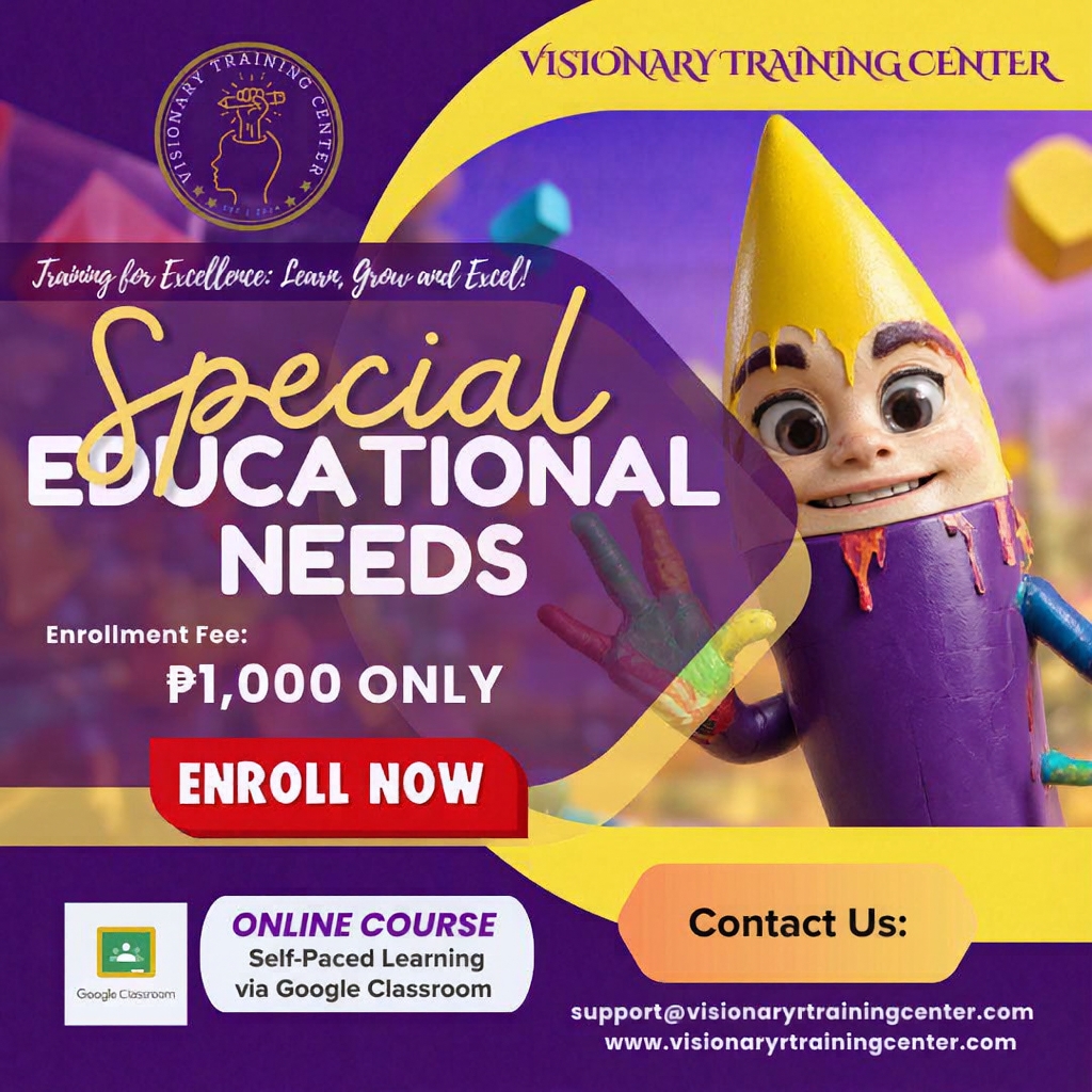 Visionary Training Center Facebook ad: Enroll Now!