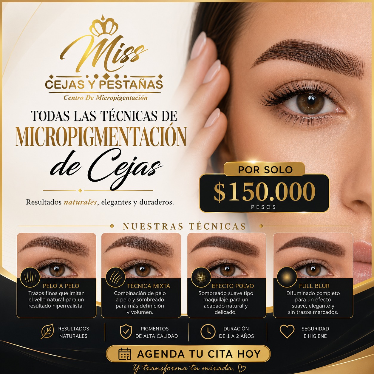 Miss Cejas y Pestañas Colombia Facebook ad: Pronto en Mocoa!