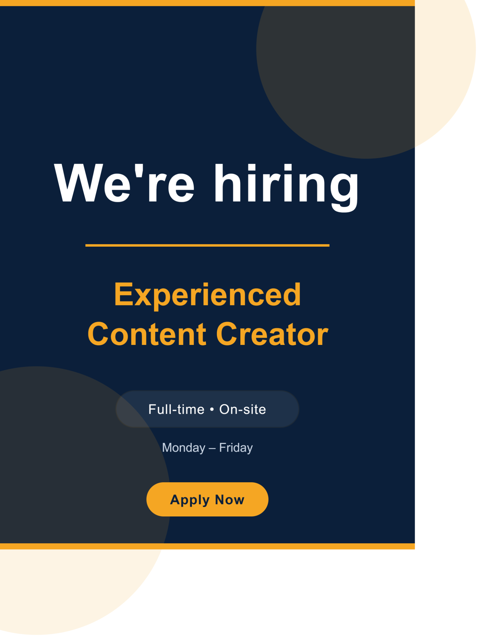Superly Facebook ad: We Are Hiring
