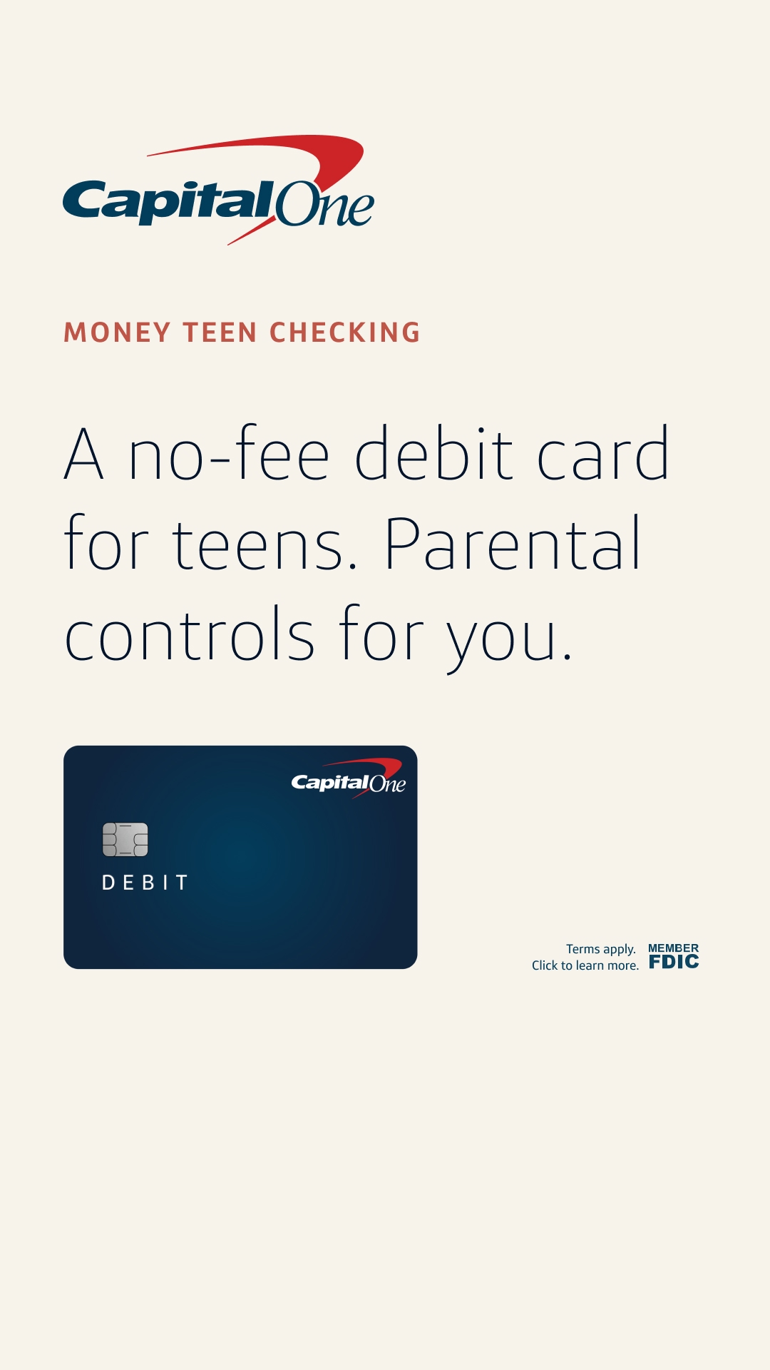 Capital One Facebook ad