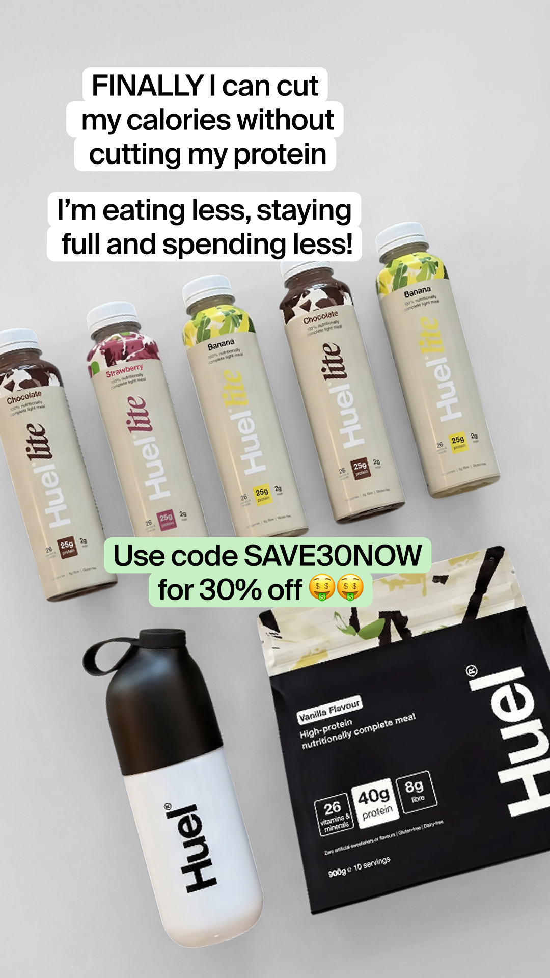 Huel Facebook ad