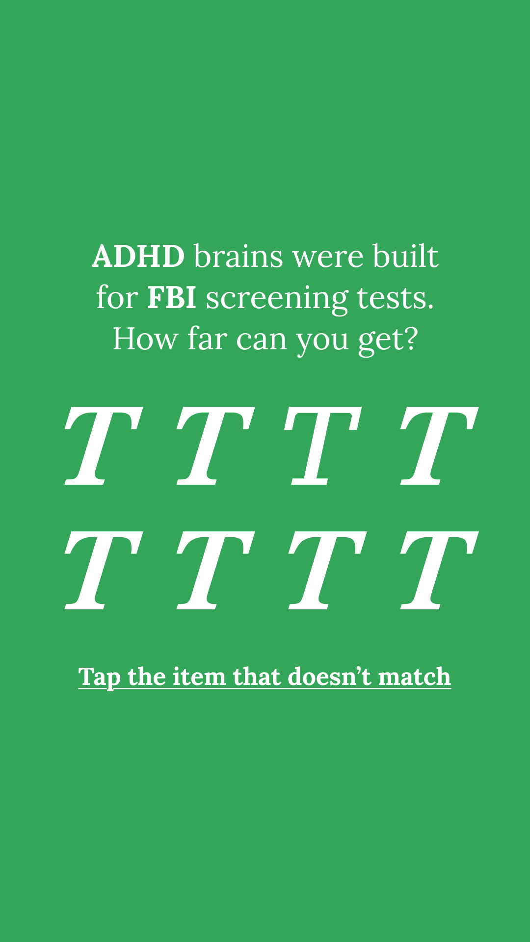 Brain Health Check Facebook ad