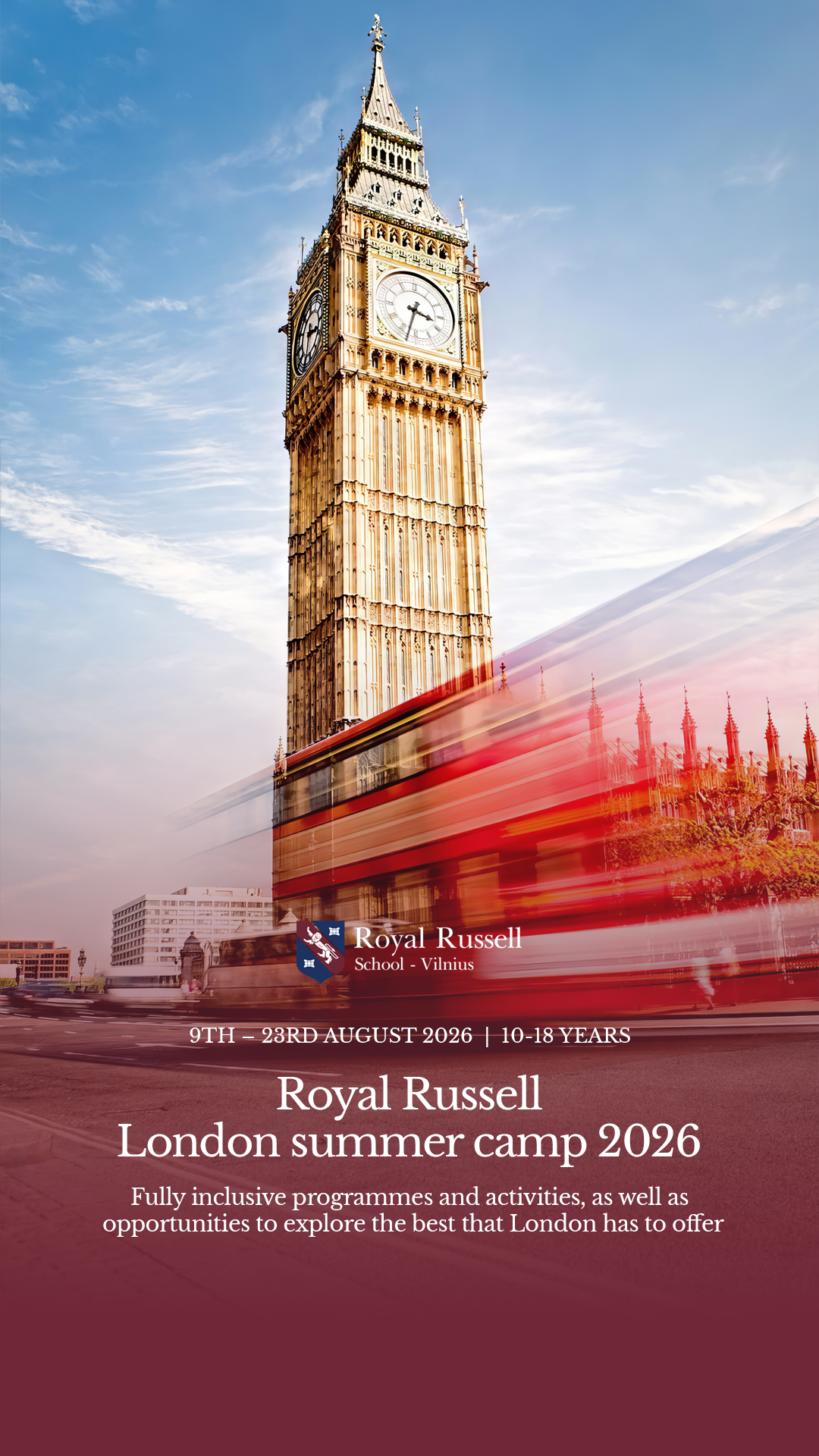 Royal Russell School - Vilnius Facebook ad from Feb 19, 2026