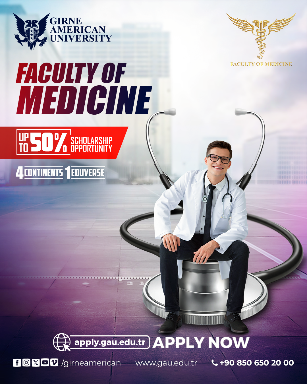 Girne American University Facebook ad: In joining GAU, you will be taking advantage…