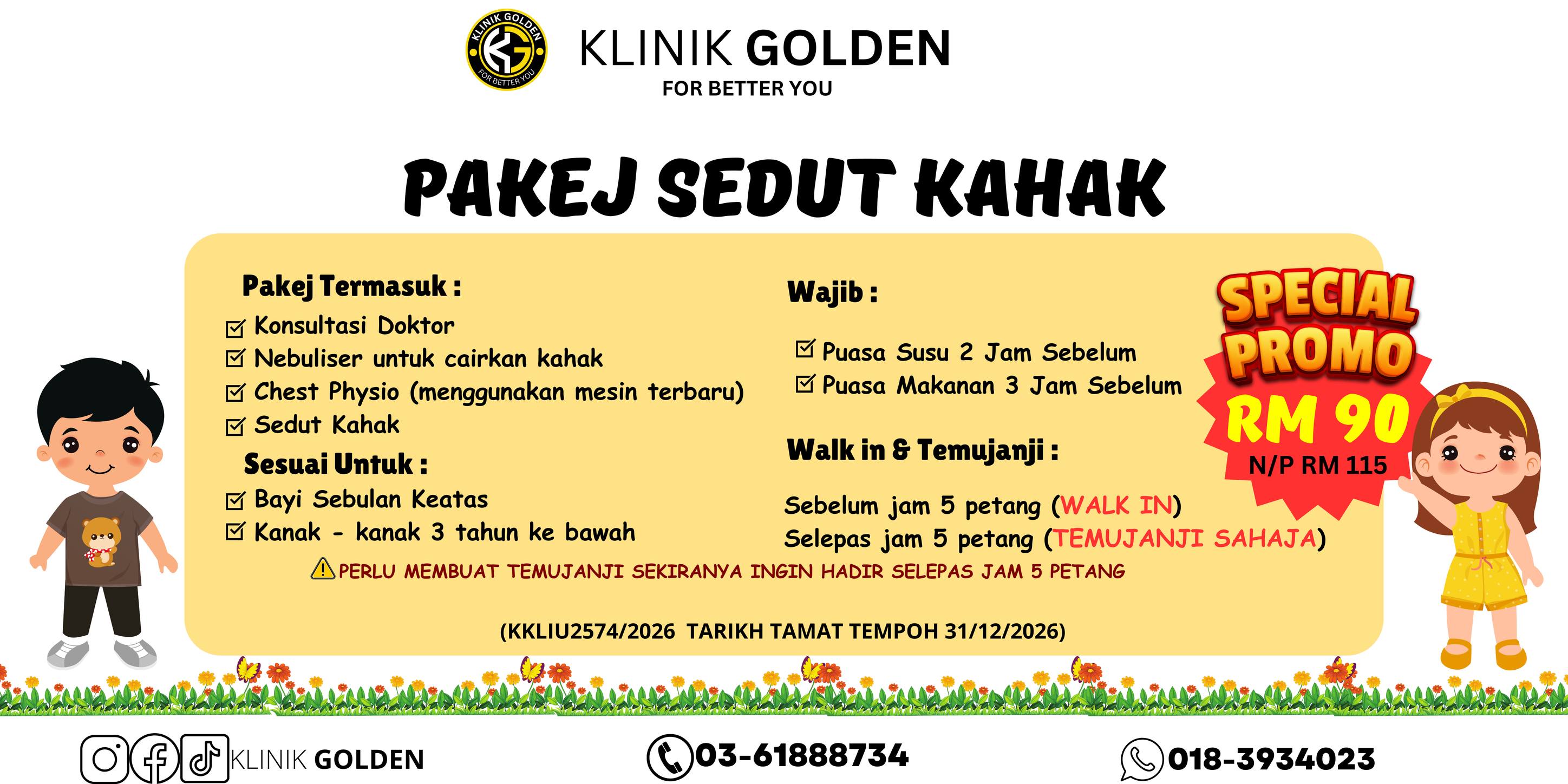 Klinik Golden Facebook ad: Experienced doctors that are committed to provide premium…