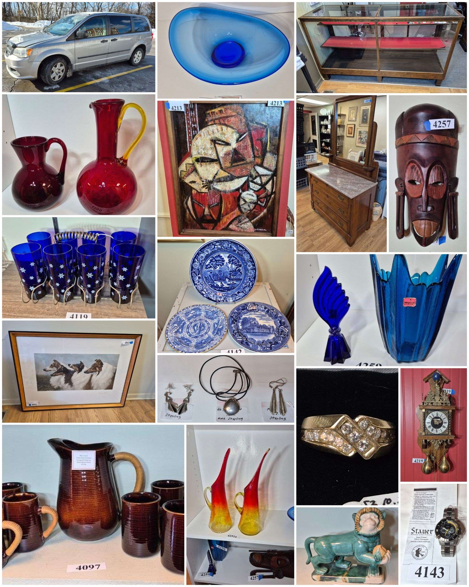 Mark Van Hook, Auctioneer Facebook ad: Online Auction of Clintonville Antique & Resale Shop