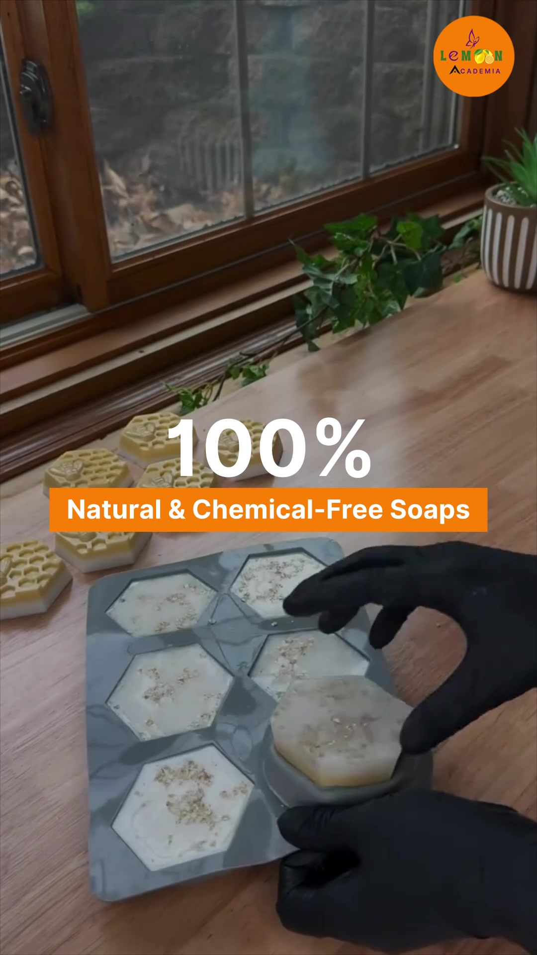 Lemon Academy Facebook ad: to join professional soap making classes