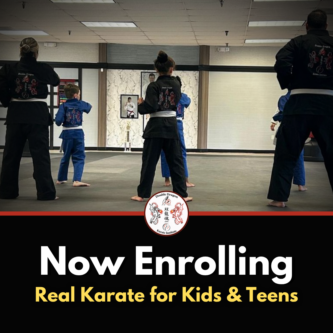 Double Dragon Karate Institute Facebook ad: More Focus. More Confidence. Real Karate.
