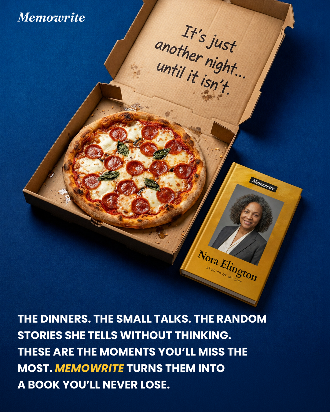 Memowrite Facebook ad