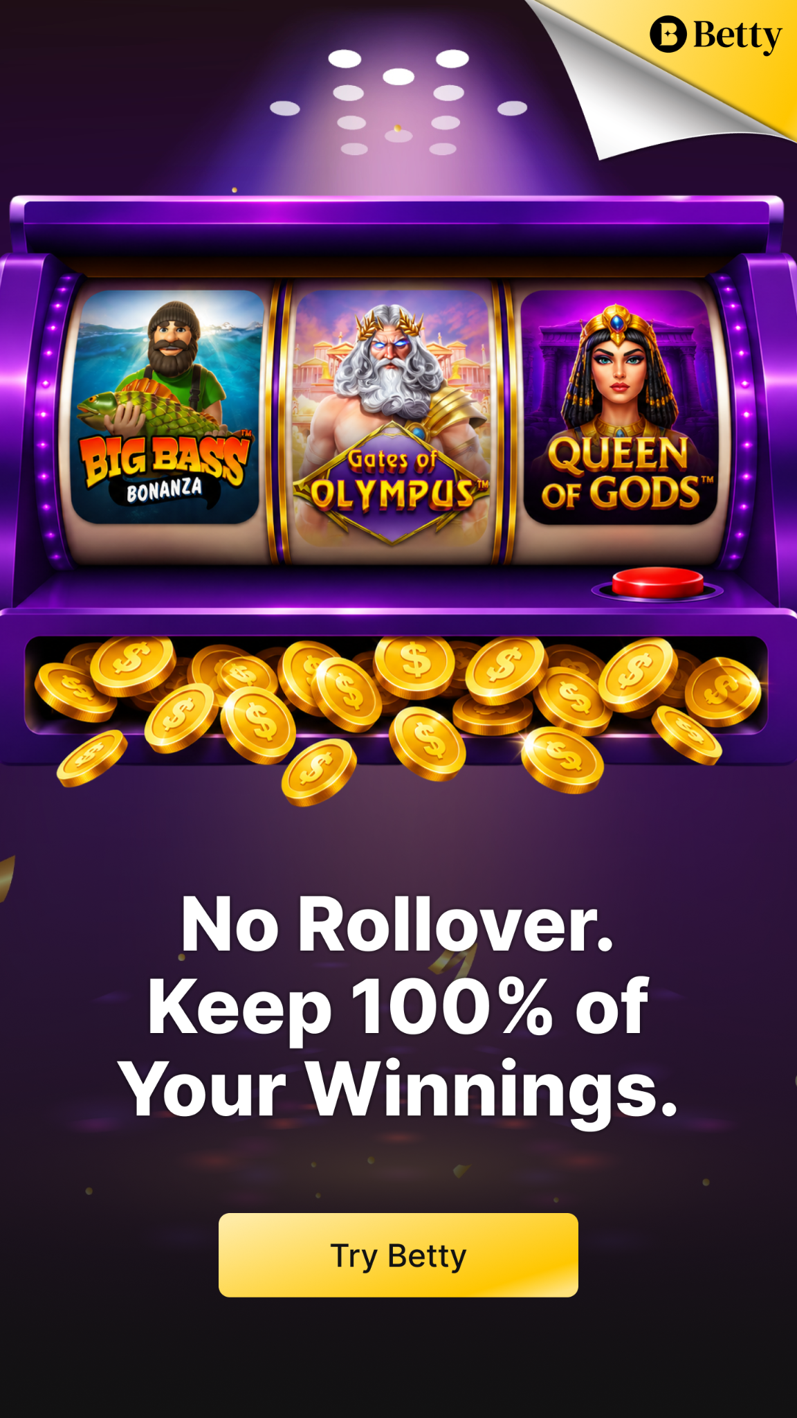 Betty Online Casino Facebook ad