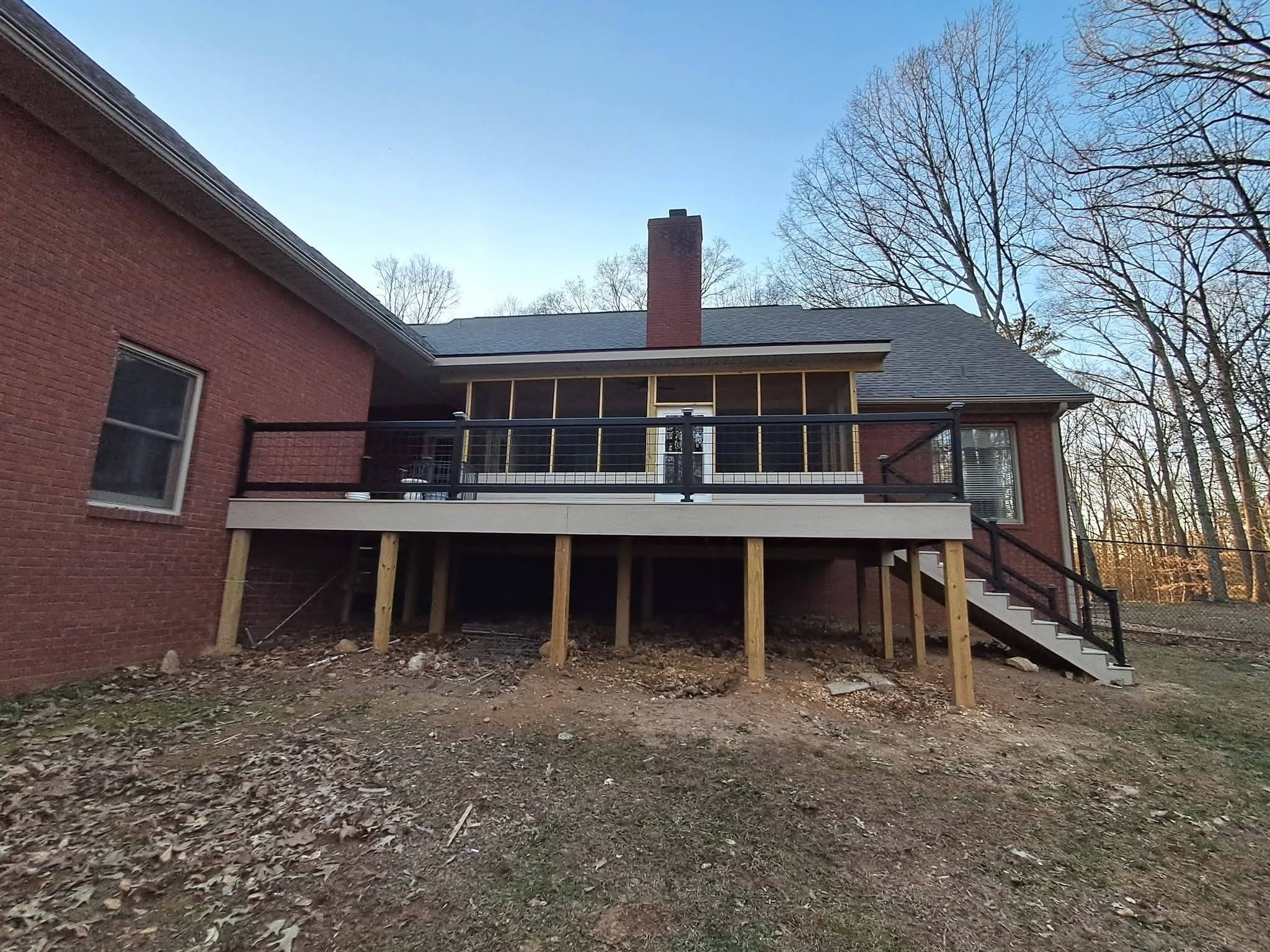Pack's Construction/ Landscaping Facebook ad: Here is a job that we have wrapped…