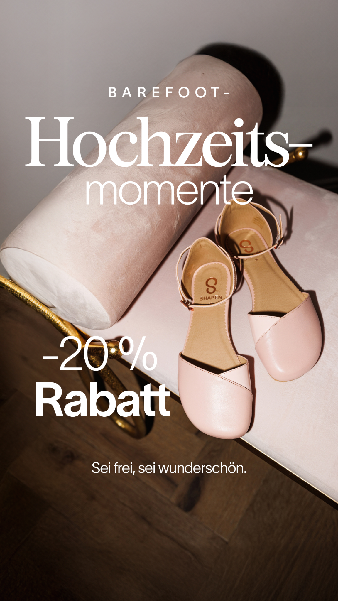 Shapen barefoot with style Facebook ad: SHAPEN Hochzeitskollektion