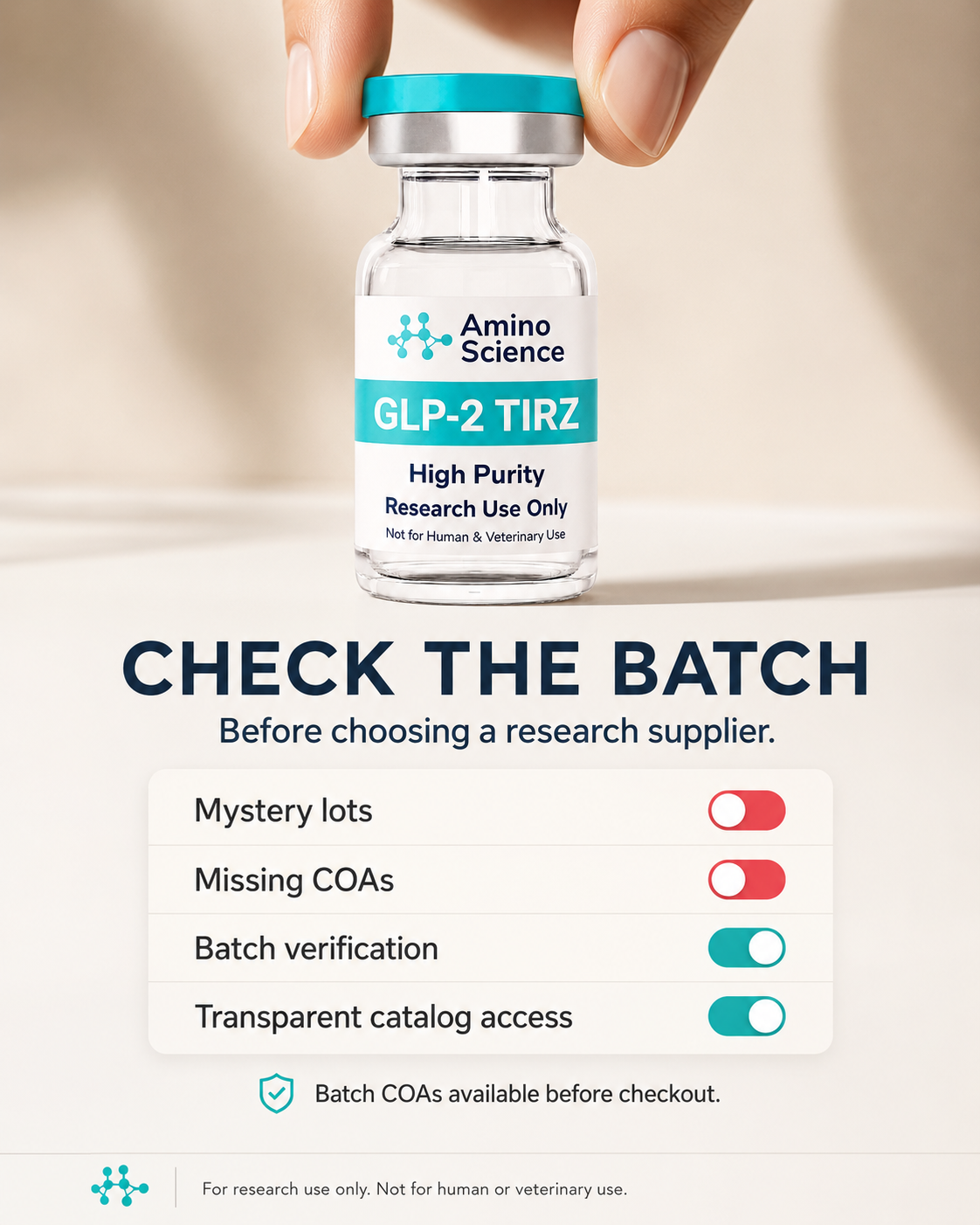 Amino Science Labs Facebook ad