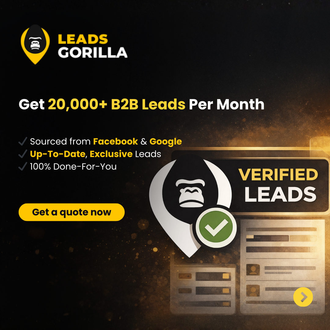 Leads Gorilla Facebook ad from Feb 18, 2026