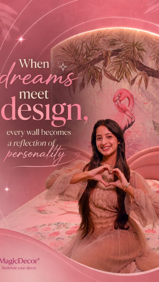 Magicdecor Facebook ad: When dreams meet design, every wall becomes a…