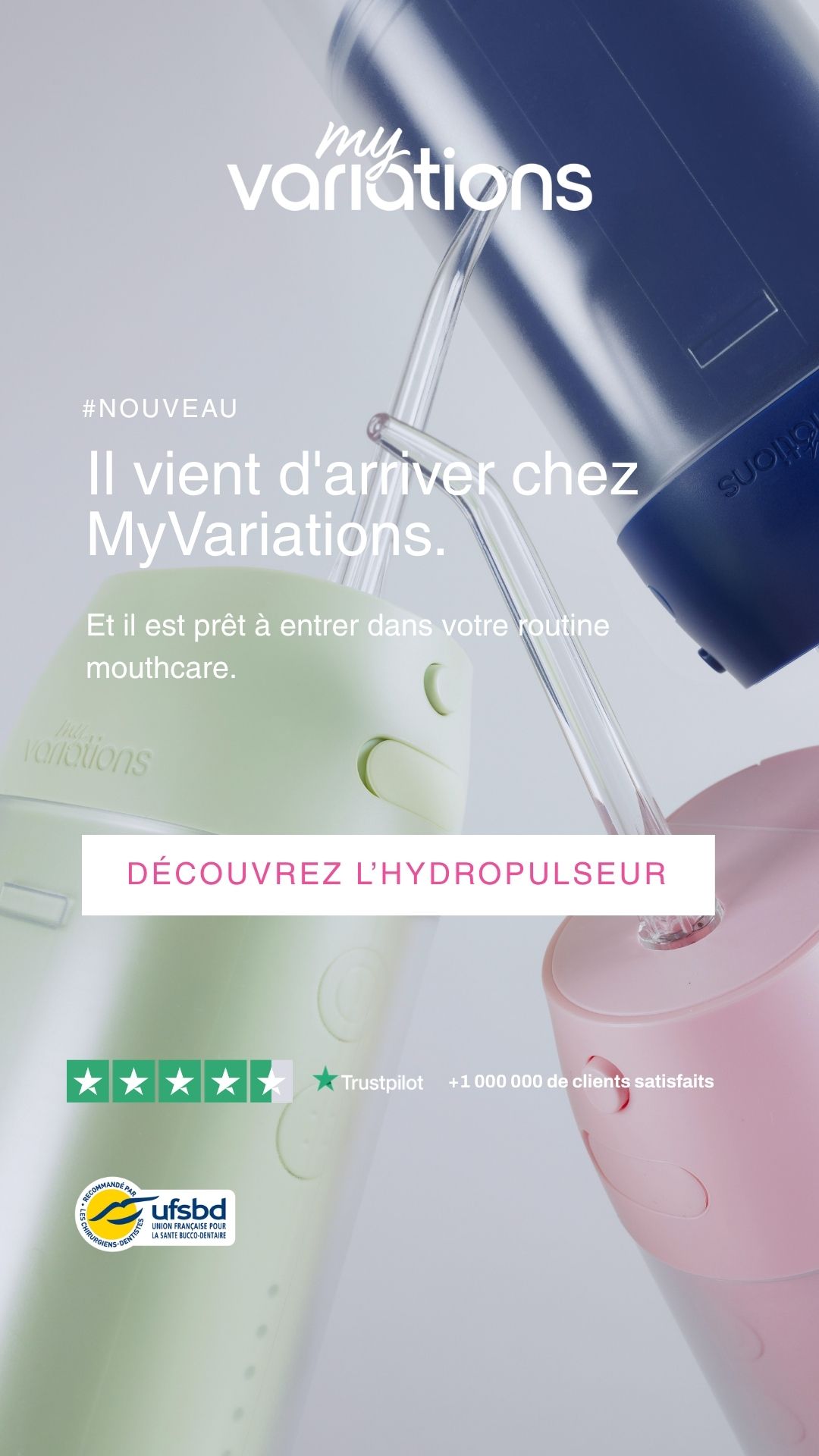 My Variations Facebook ad: L'hydropulseur MyVariations.