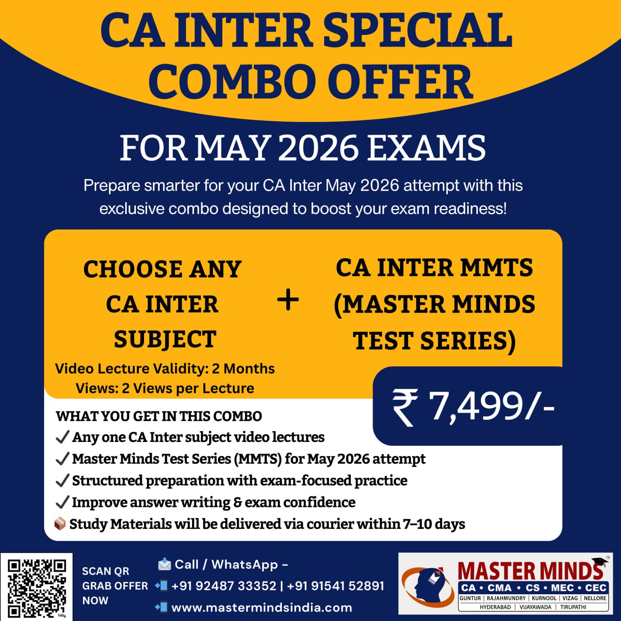 MASTERMINDS For CA Facebook ad: Courses - Masterminds India