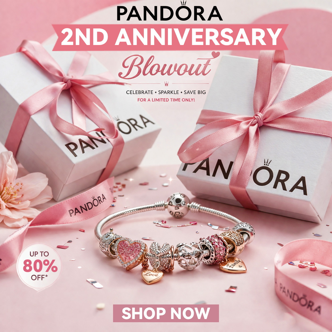 Pandσra Online Shop Facebook ad from Apr 14, 2026