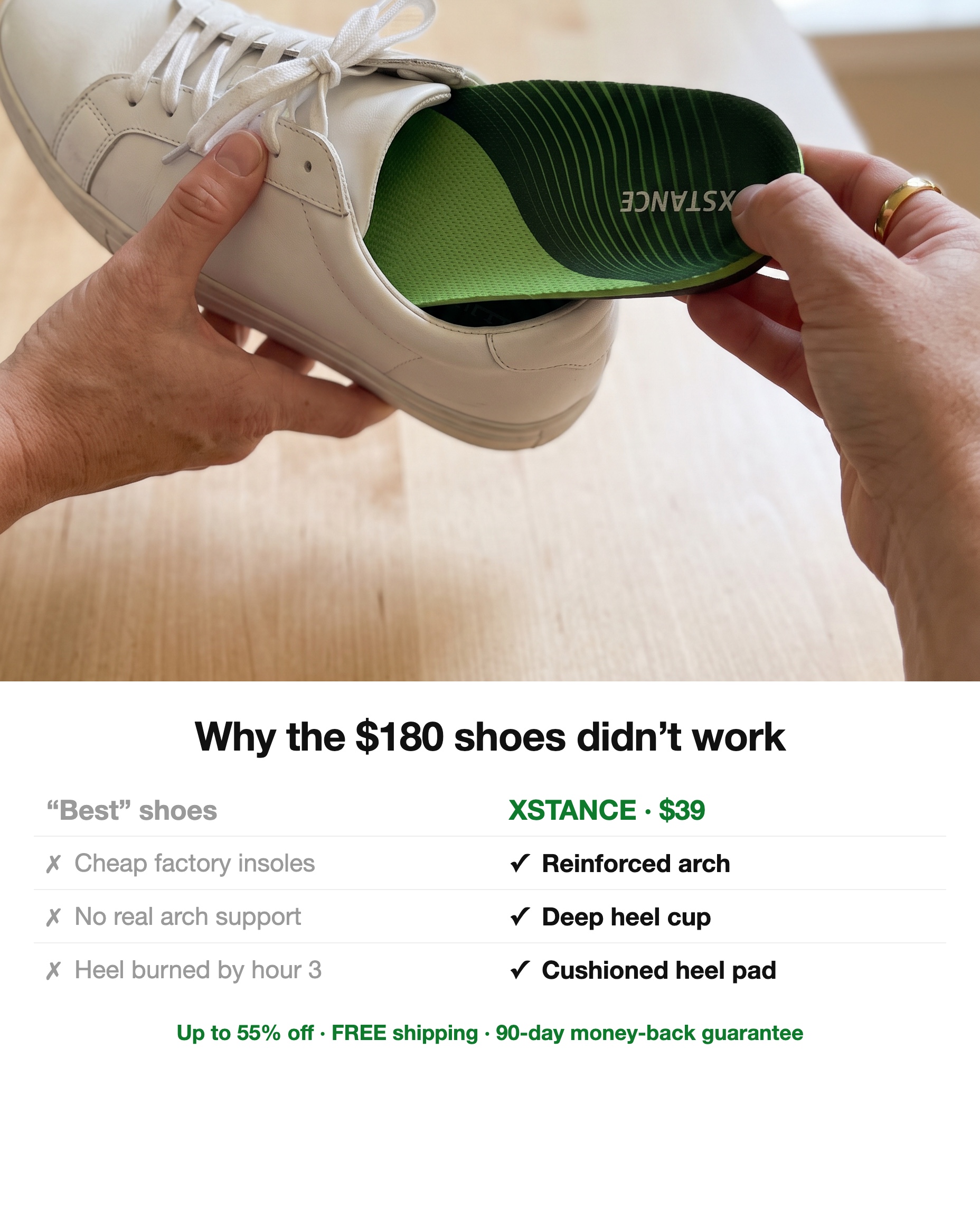 Foot Care Tips Facebook ad: Get Heel Pain Relief