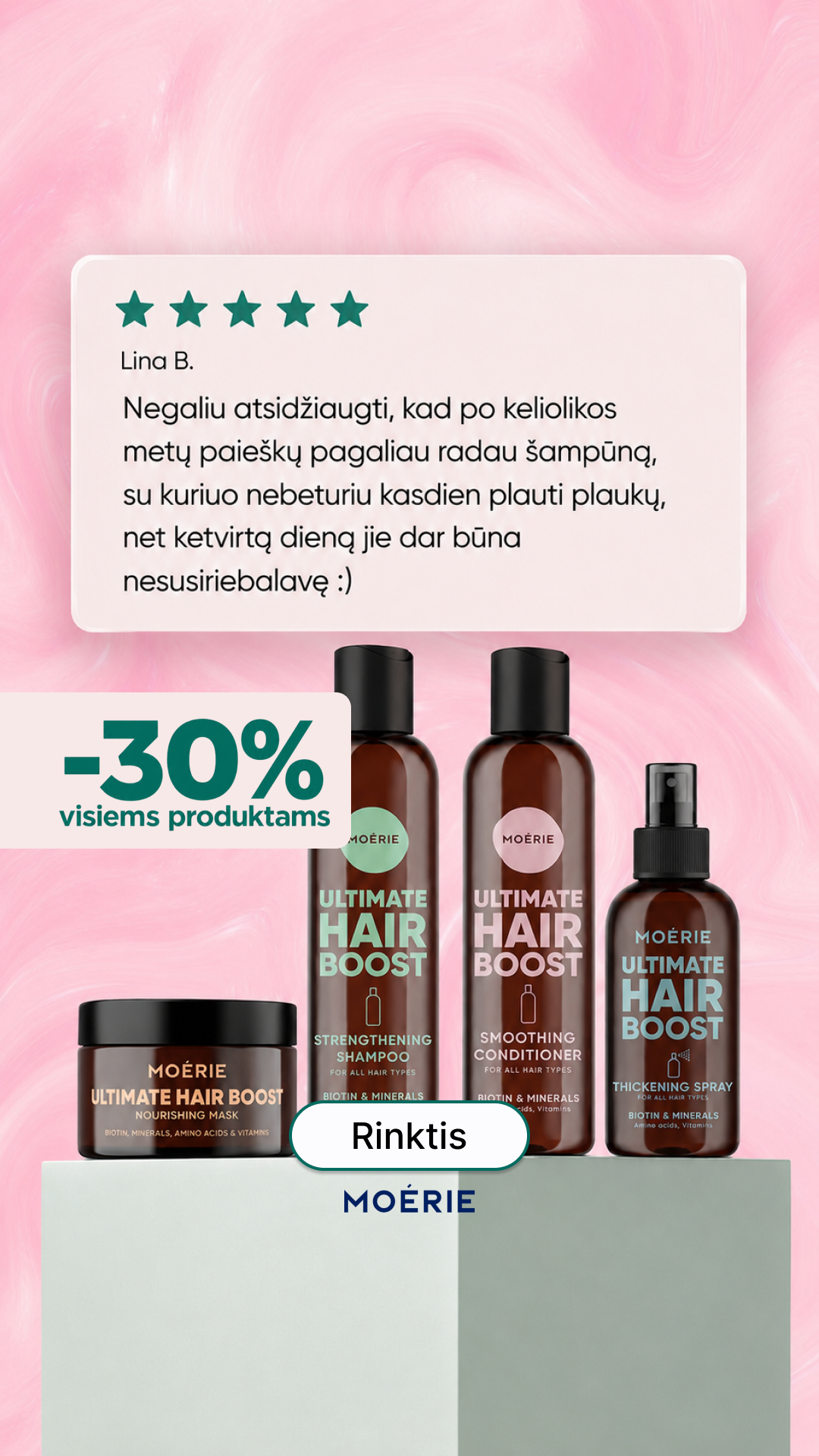 Moérie Beauty Facebook ad