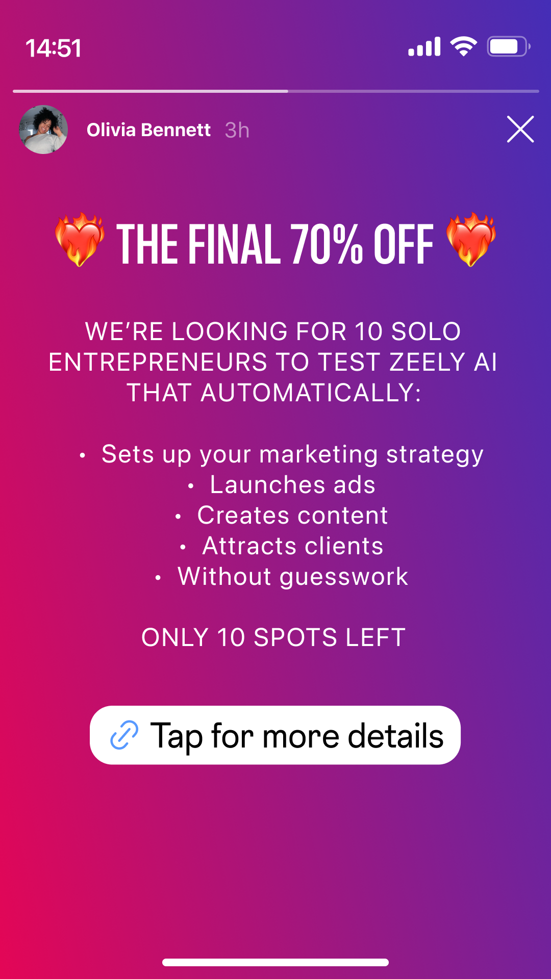 Zeely Facebook ad