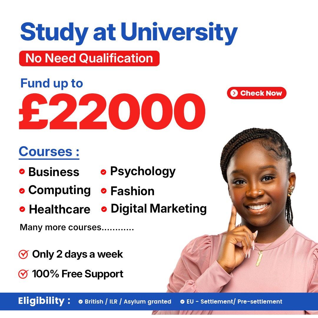 Brit Bright Education Facebook ad: Study in Uni: NO need Diploma