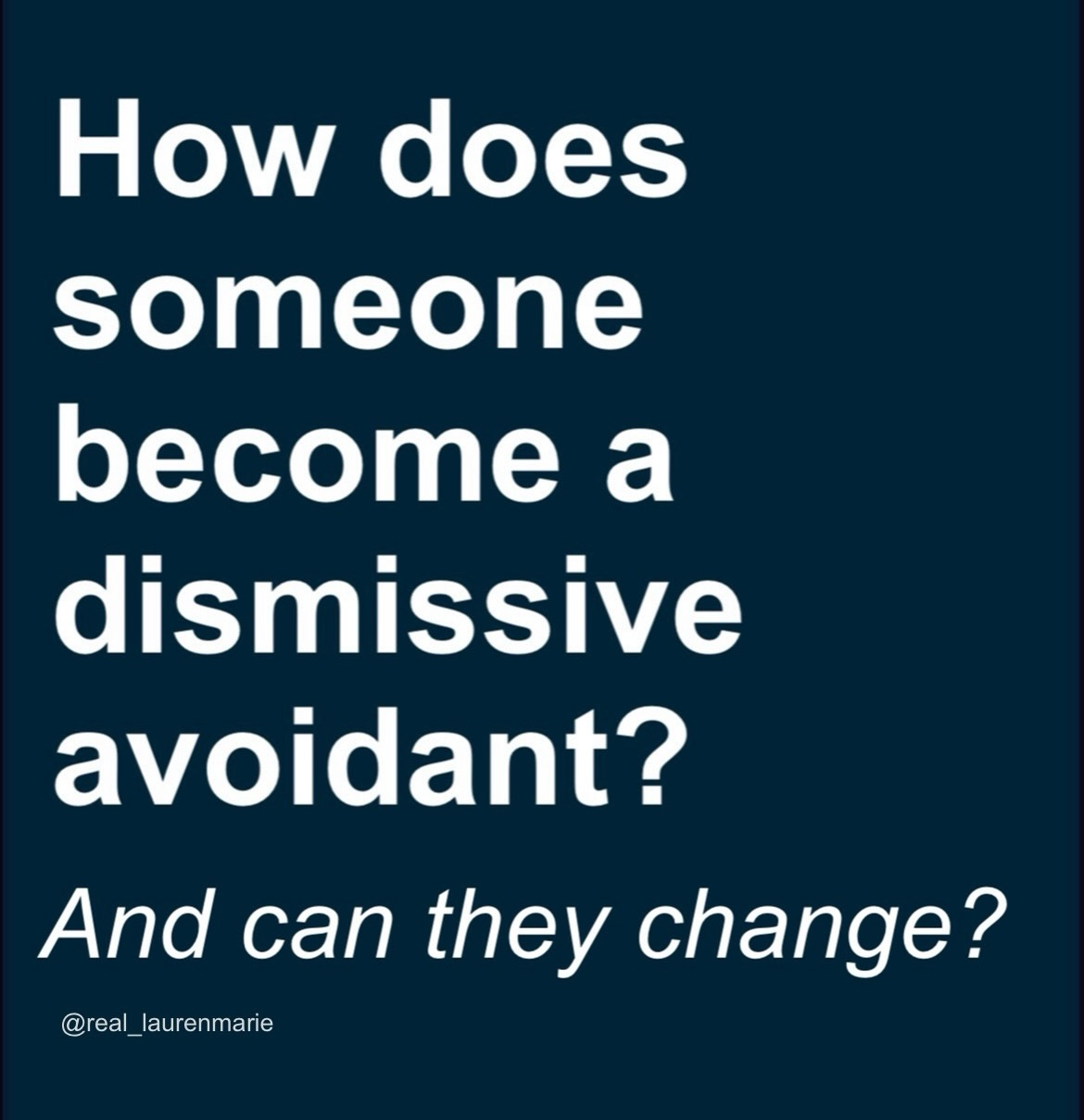 Healing With Lauren Marie Facebook ad: If you’ve loved a dismissive avoidant, you already…
