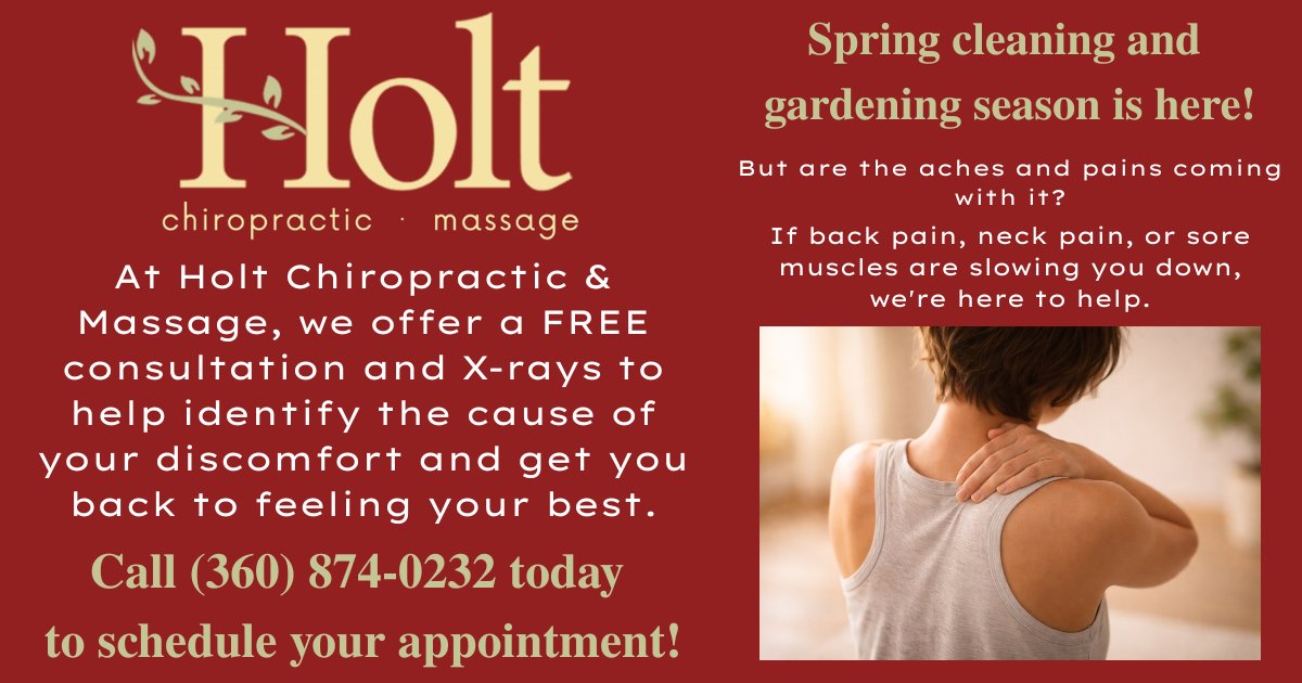 Holt Chiropractic and Massage Port Orchard, WA Facebook ad