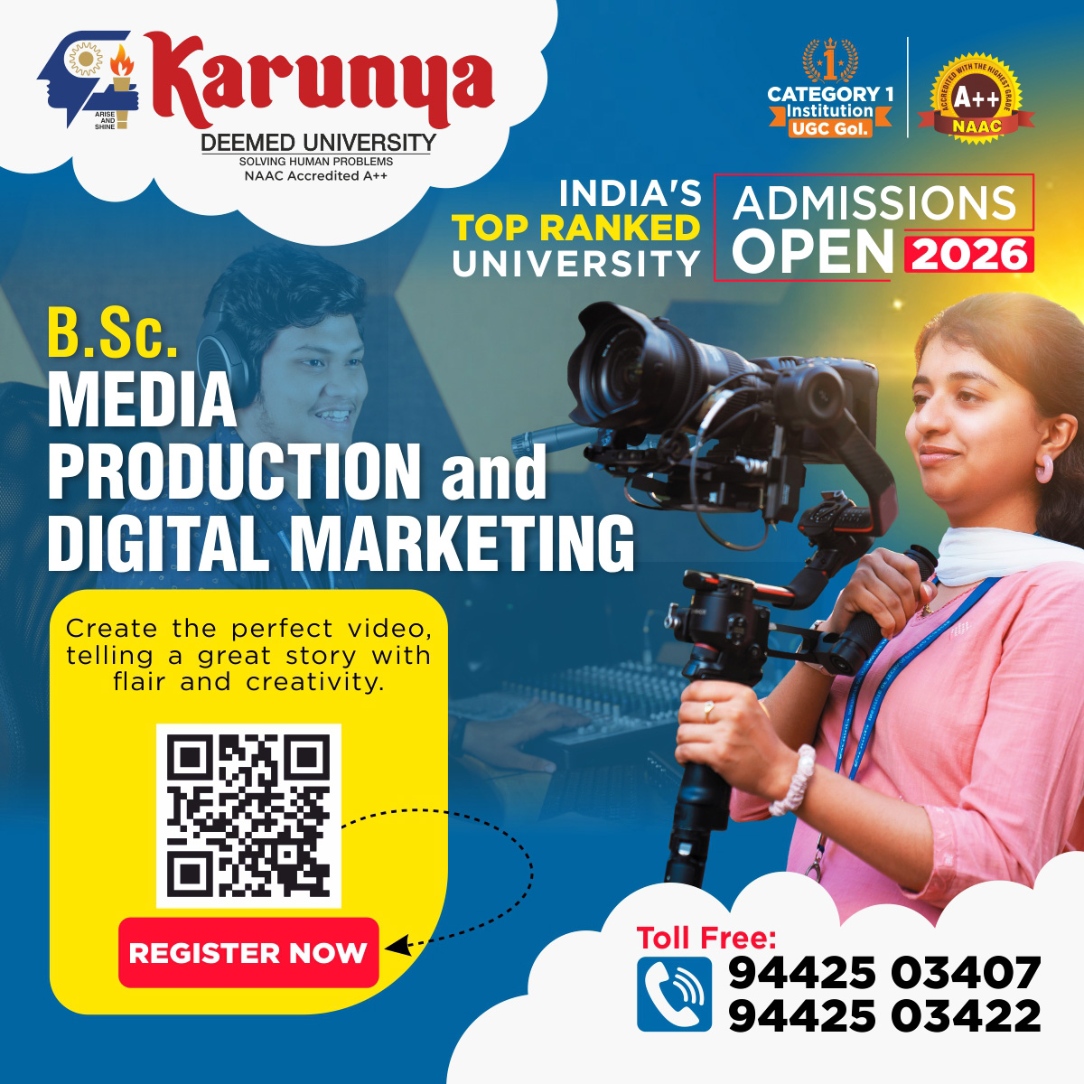 Karunya Institute of Technology and Sciences - Deemed University Facebook ad: Karunya University | Best University in India | NAAC A++
