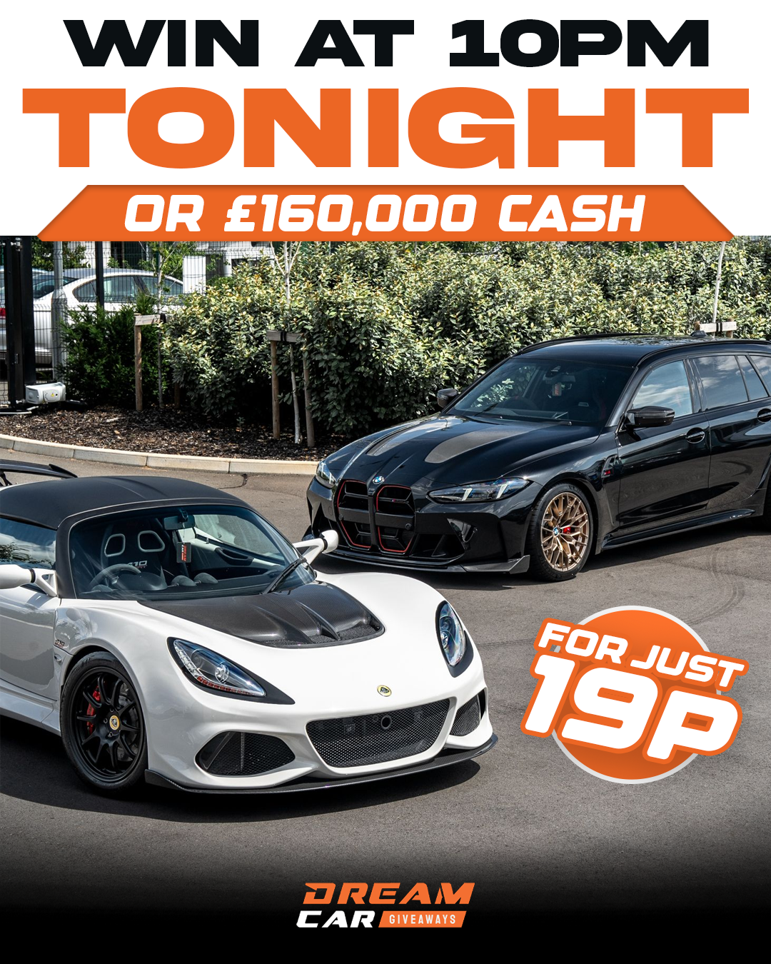 Dream Car Giveaways Facebook ad