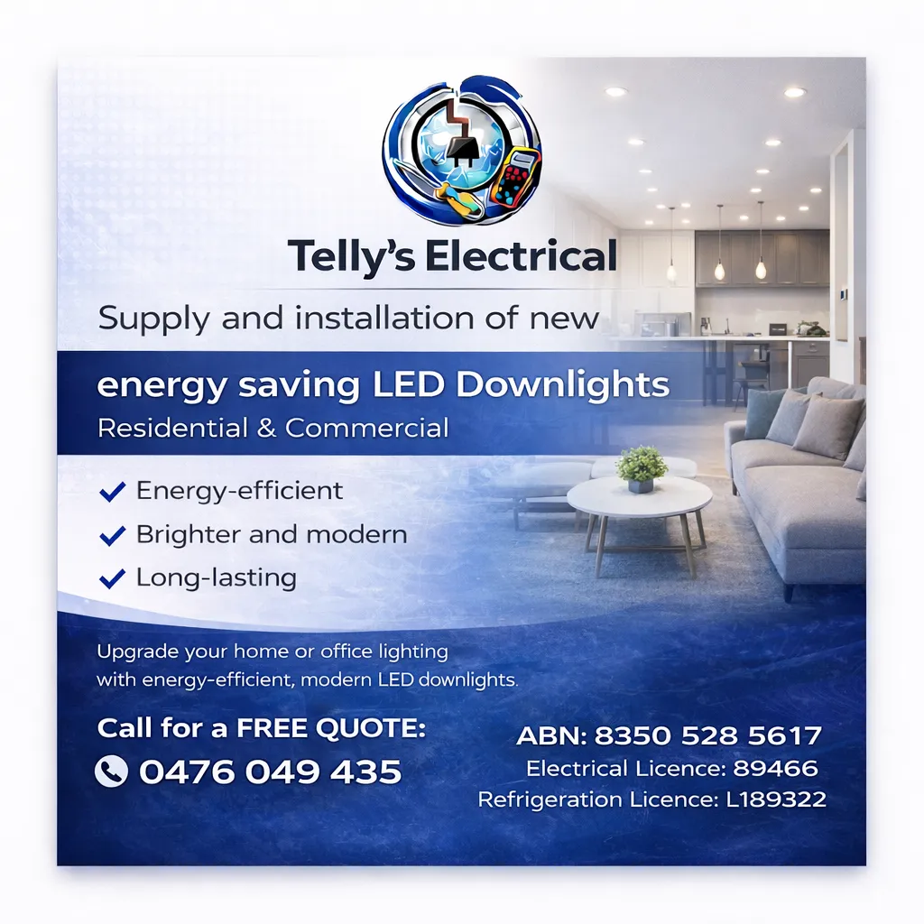 Telly's Electrical Maintenance Facebook ad