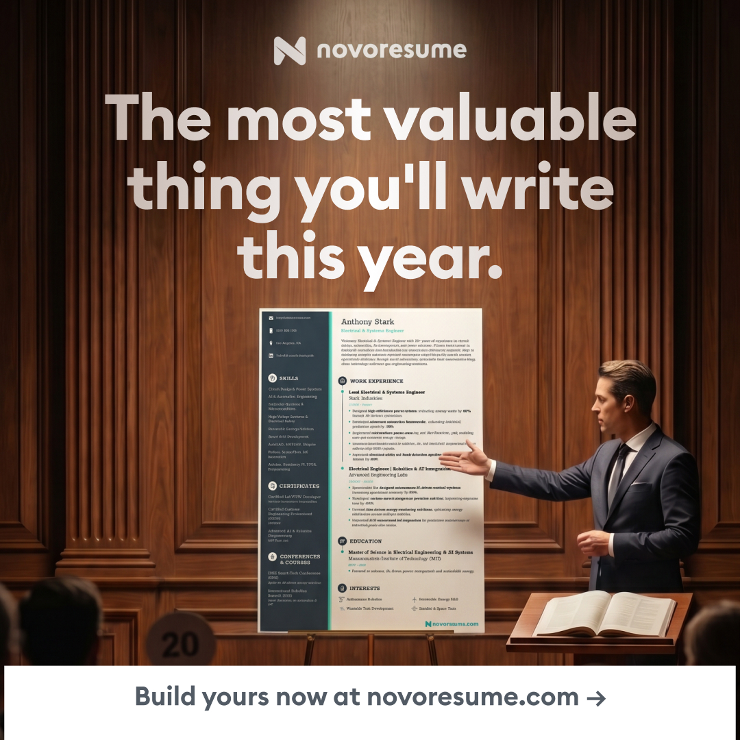 Novorésumé Facebook ad