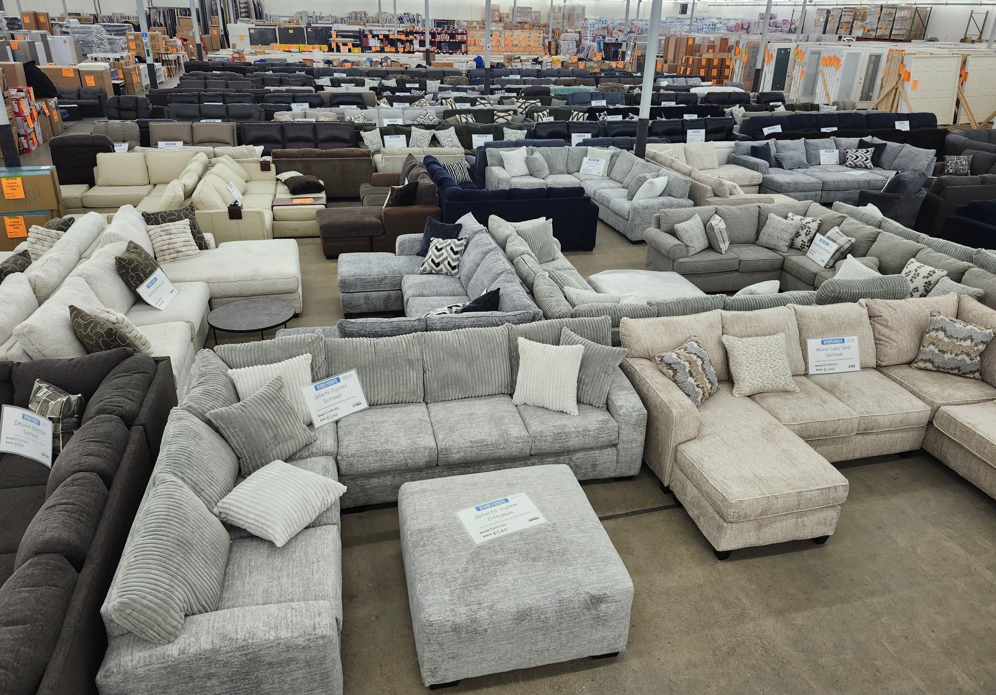 Ottawa Warehouse Bargains Facebook ad: MASSIVE DISCOUNTS TO THE PUBLIC!