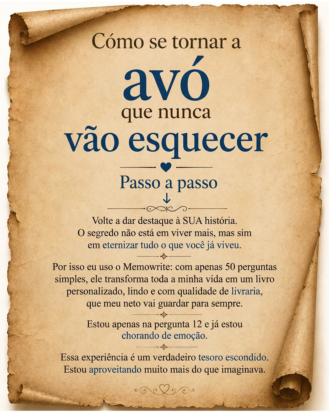 Memowrite Facebook ad