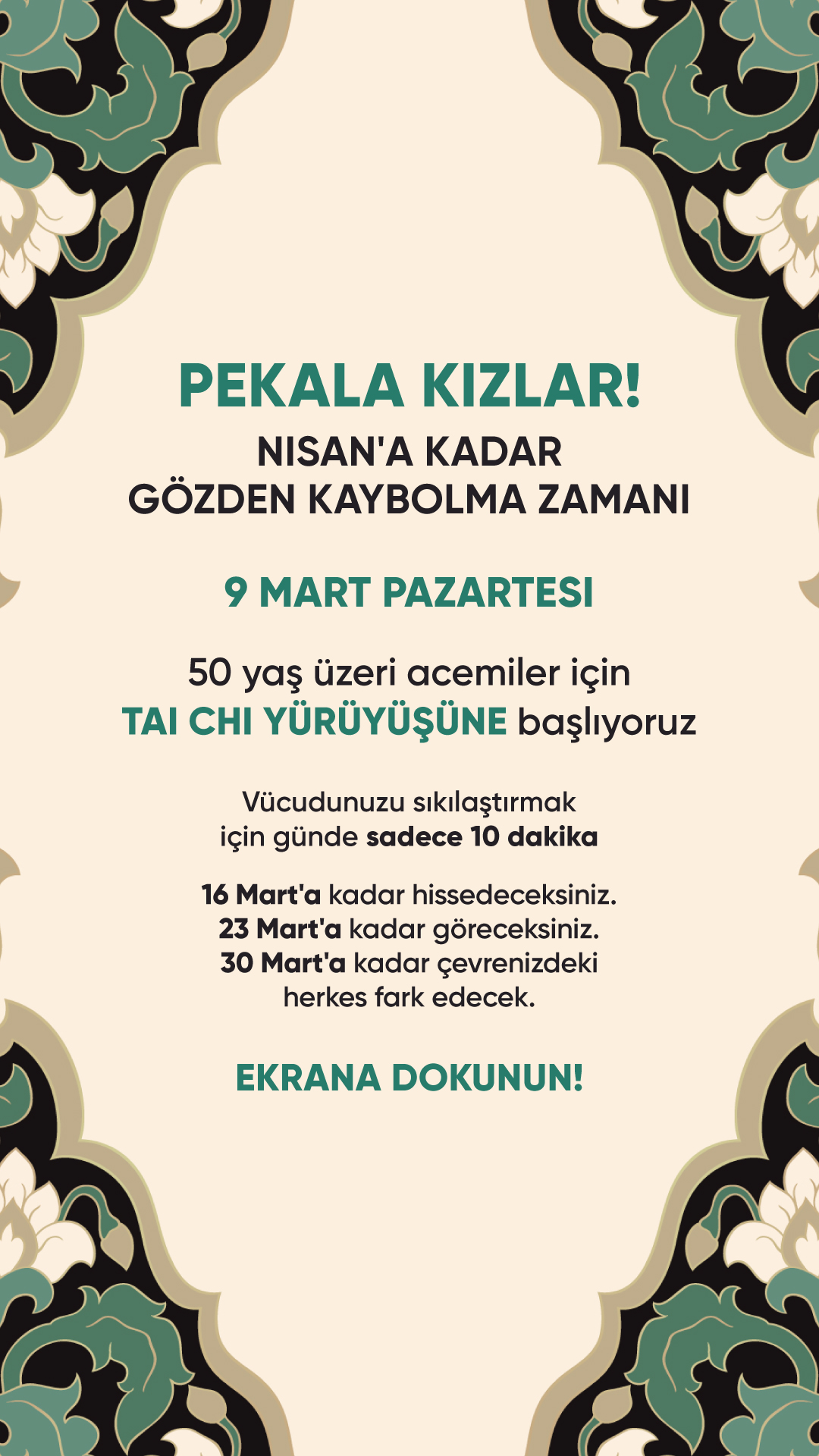 Ava Fitness Facebook ad: 15 Dakika Yeterli
